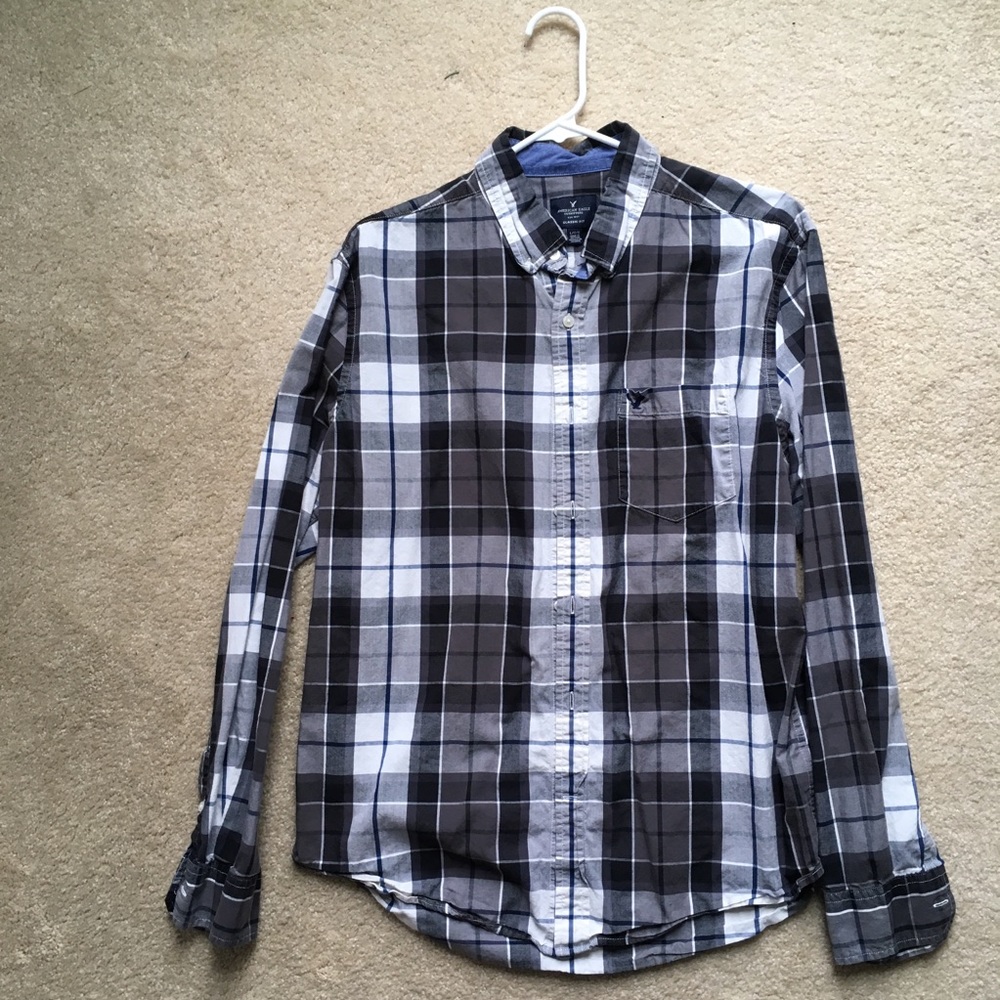 Plaid button down